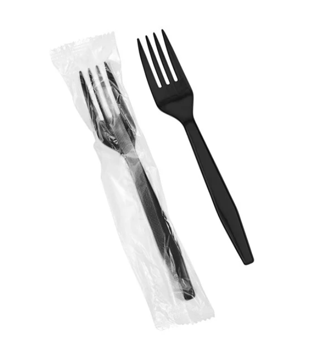 CHOICE BLACK HEAVY WEIGHT  FORK WRAPPED 1000/CS