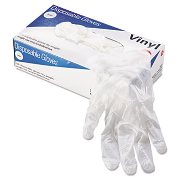 AMMEX GPX3 VINYL POWDER FREE GLOVES LG 10/100