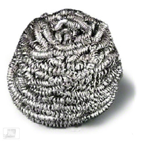 STAINLESS STEEL SCRUBBERS  (SCOTCH BRITE) 1/16 PK