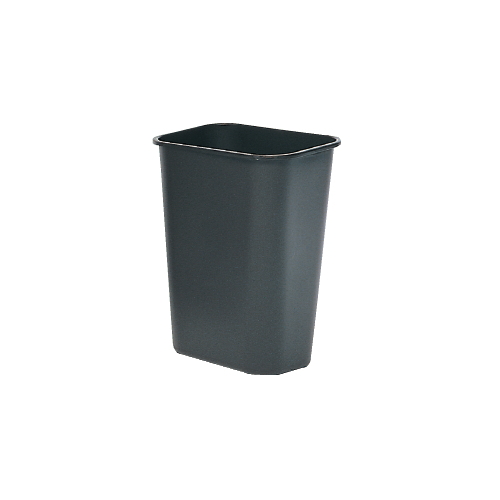 BLACK 28 QTS. OFFICE WASTE BASKET 